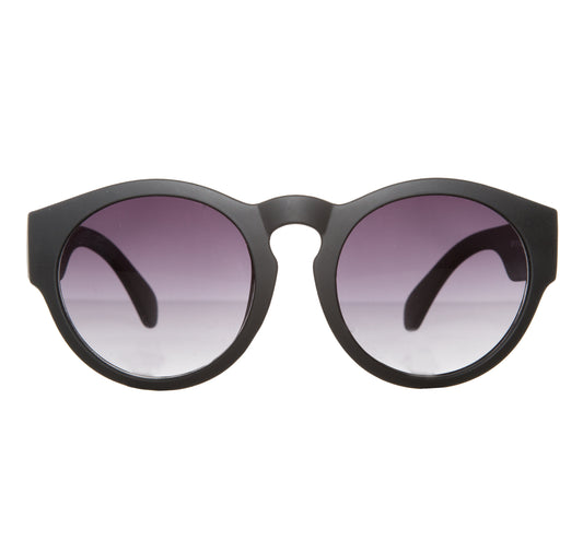 Matte Finish Retro Round Sunglasses
