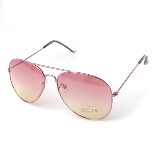 Pink and Yellow Ombre Aviator Sunglasses