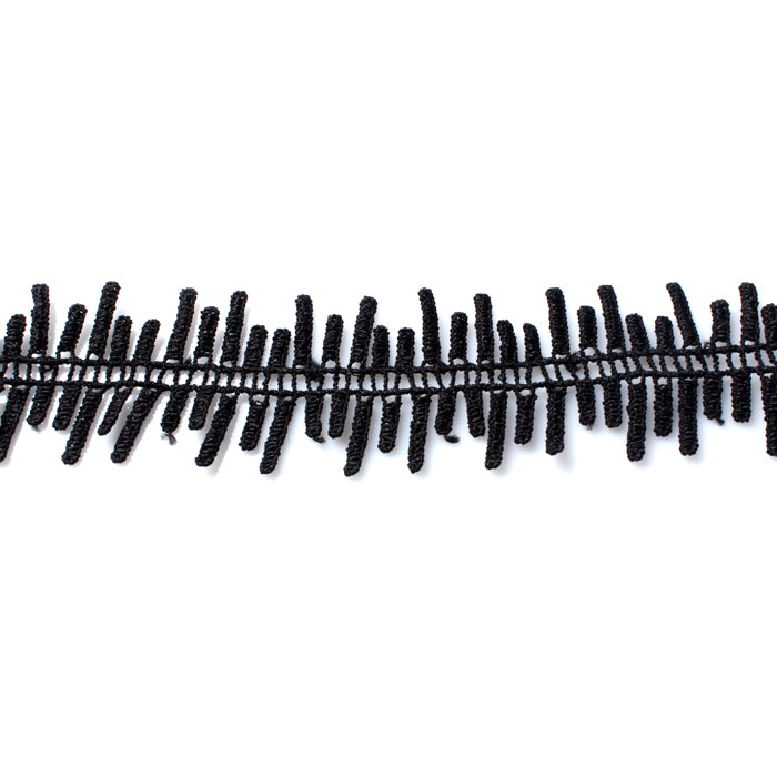 Black Corded Zig Zag Ladder Effect Choker