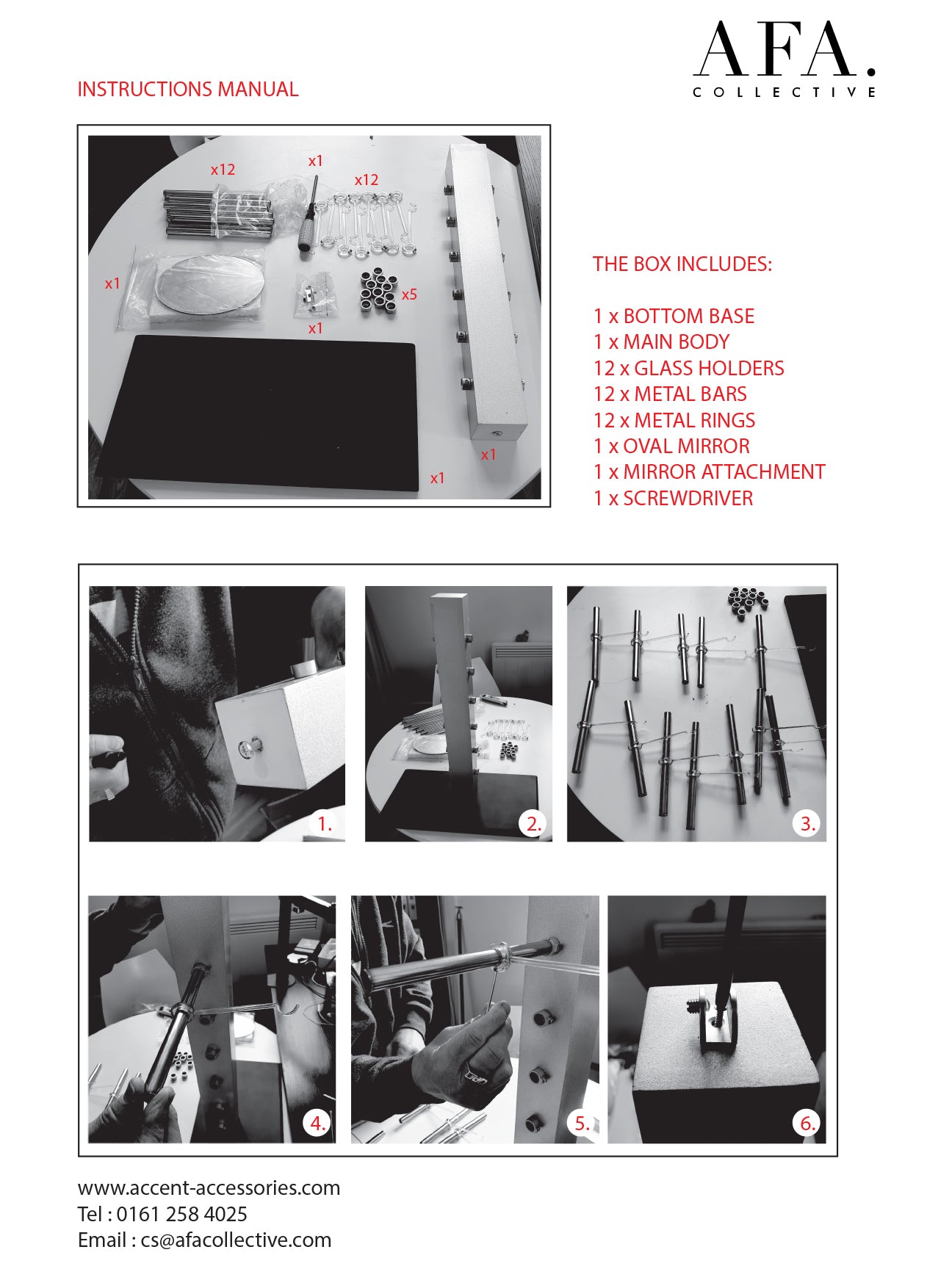 Silver Table Top Sunglasses Display Stand