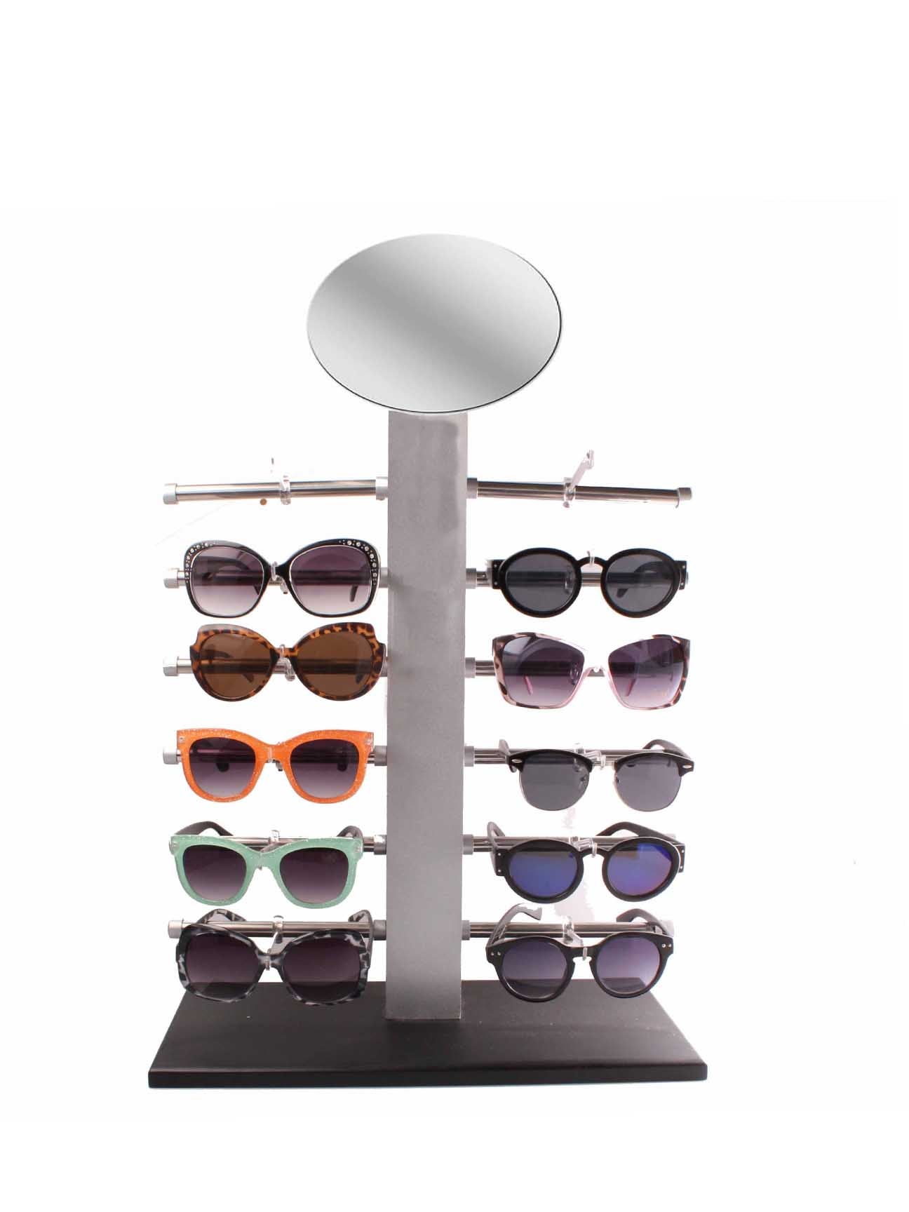 Silver Table Top Sunglasses Display Stand