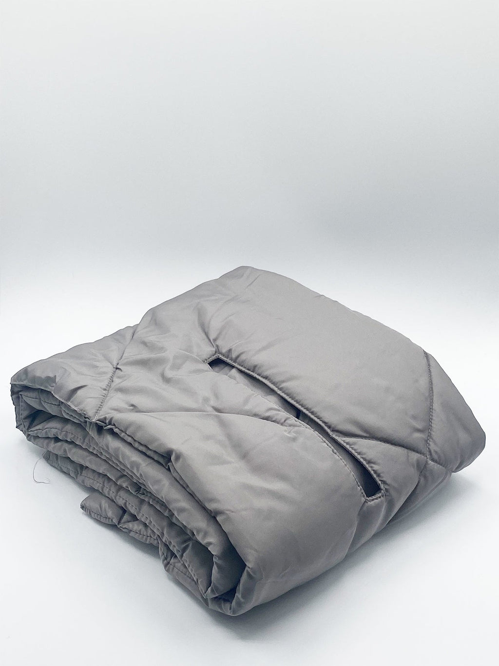 Puffer Scarf in Grey