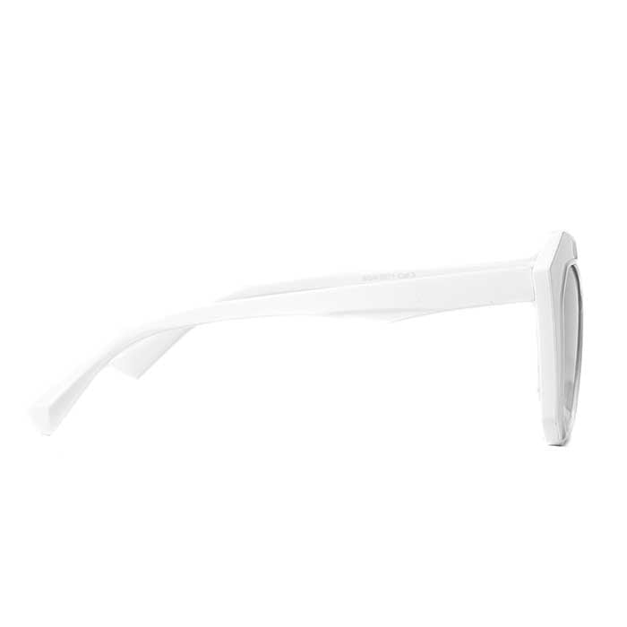Angular Cateye Sunglasses in White