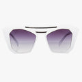 Angular Cateye Sunglasses in White