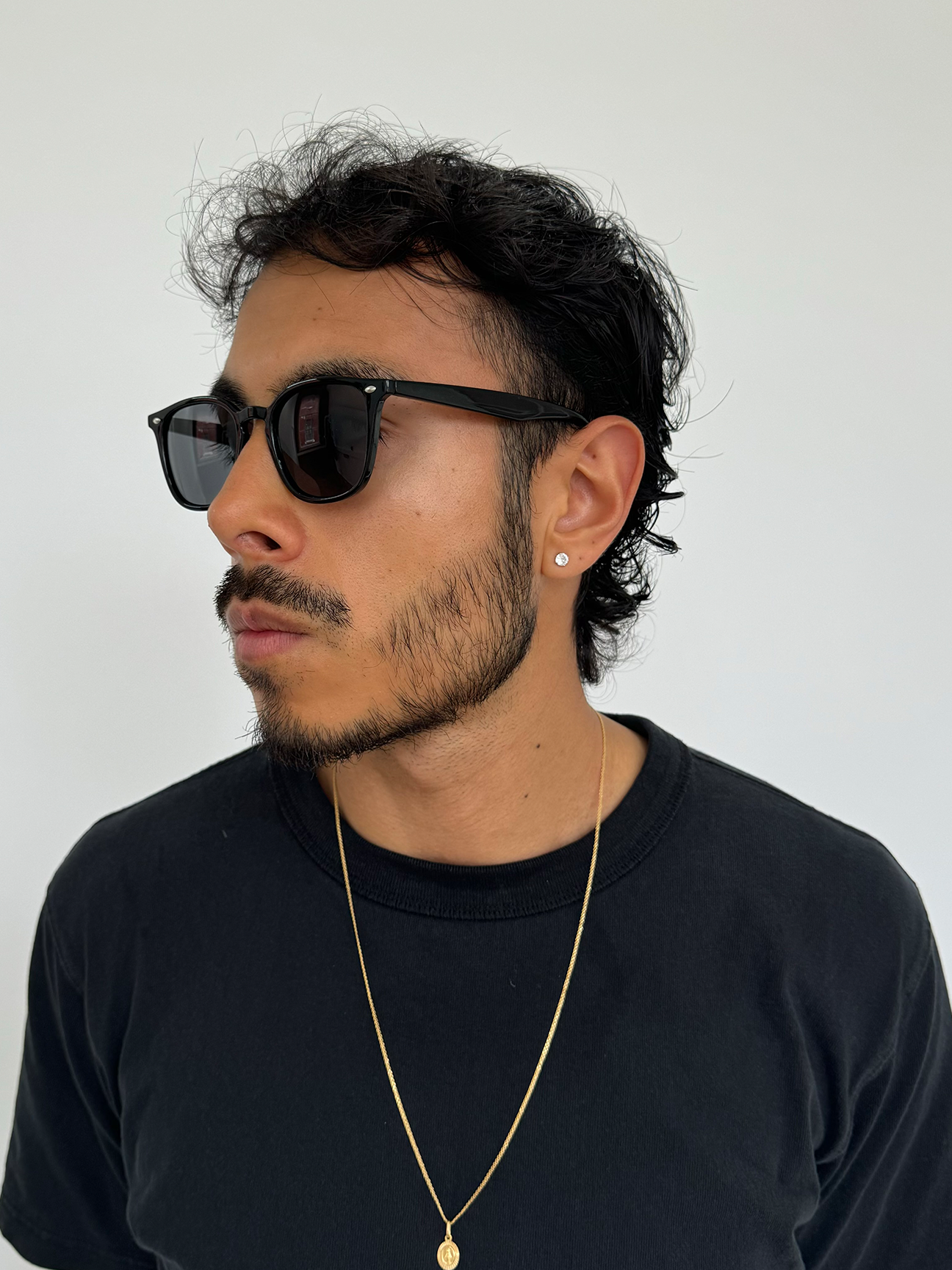 Classic Black Wayfarer Style Sunglasses