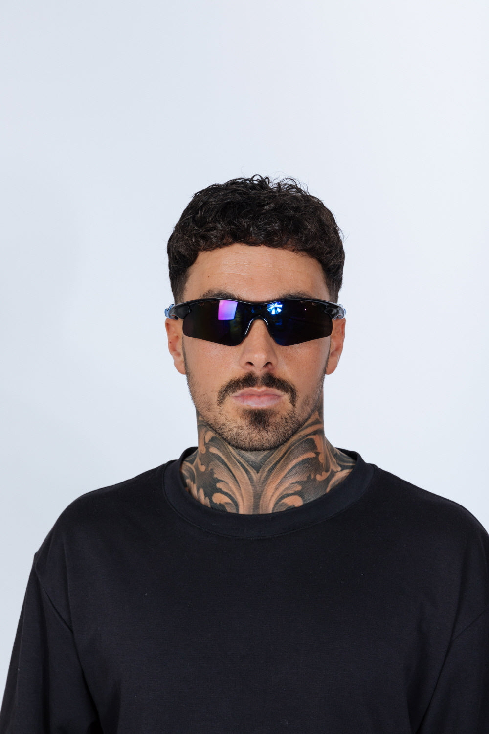 Outdoor Sport Racer Sunglasses in Multi Blue