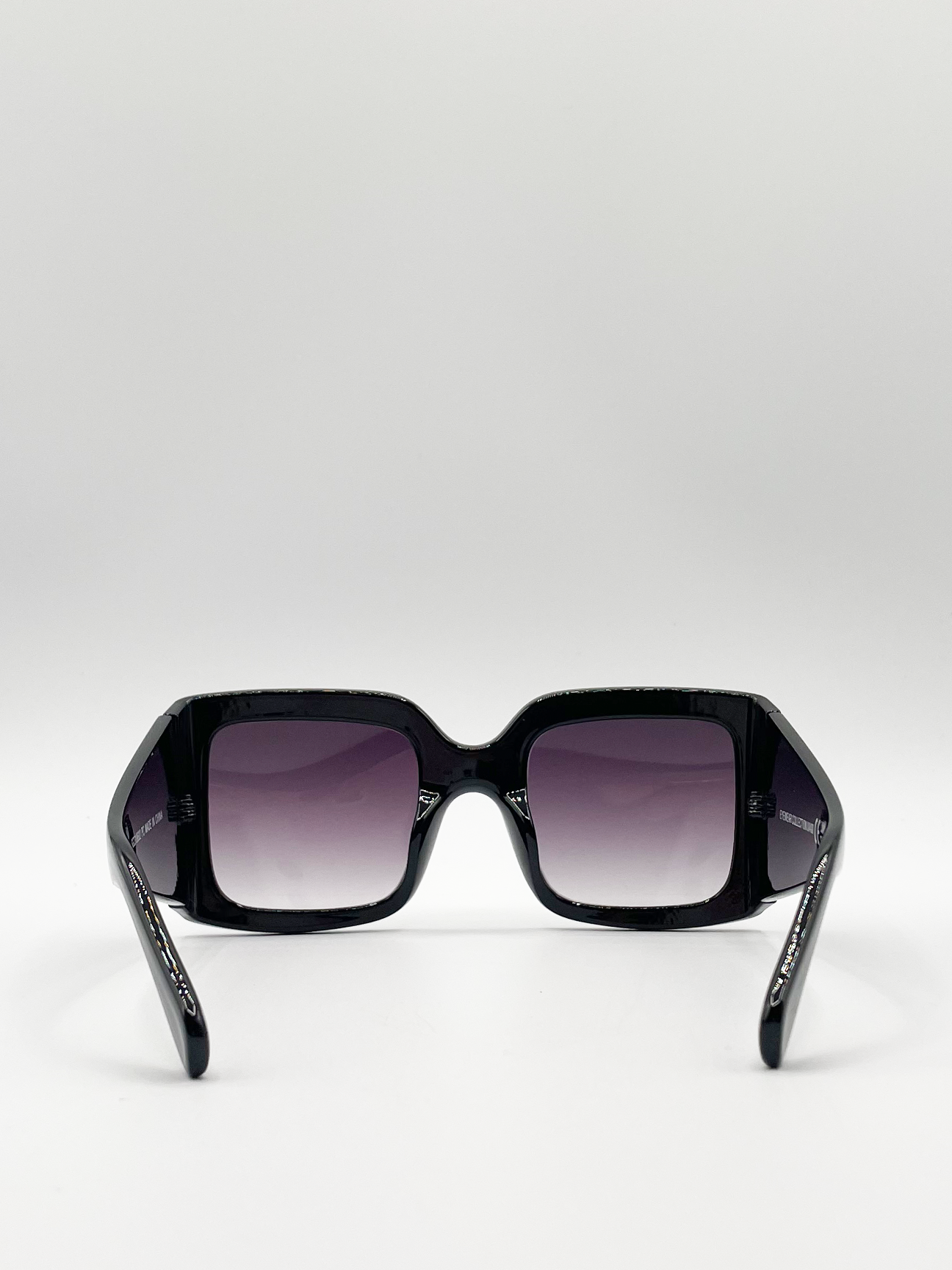 Oversized square sunglasses with diamonte detail