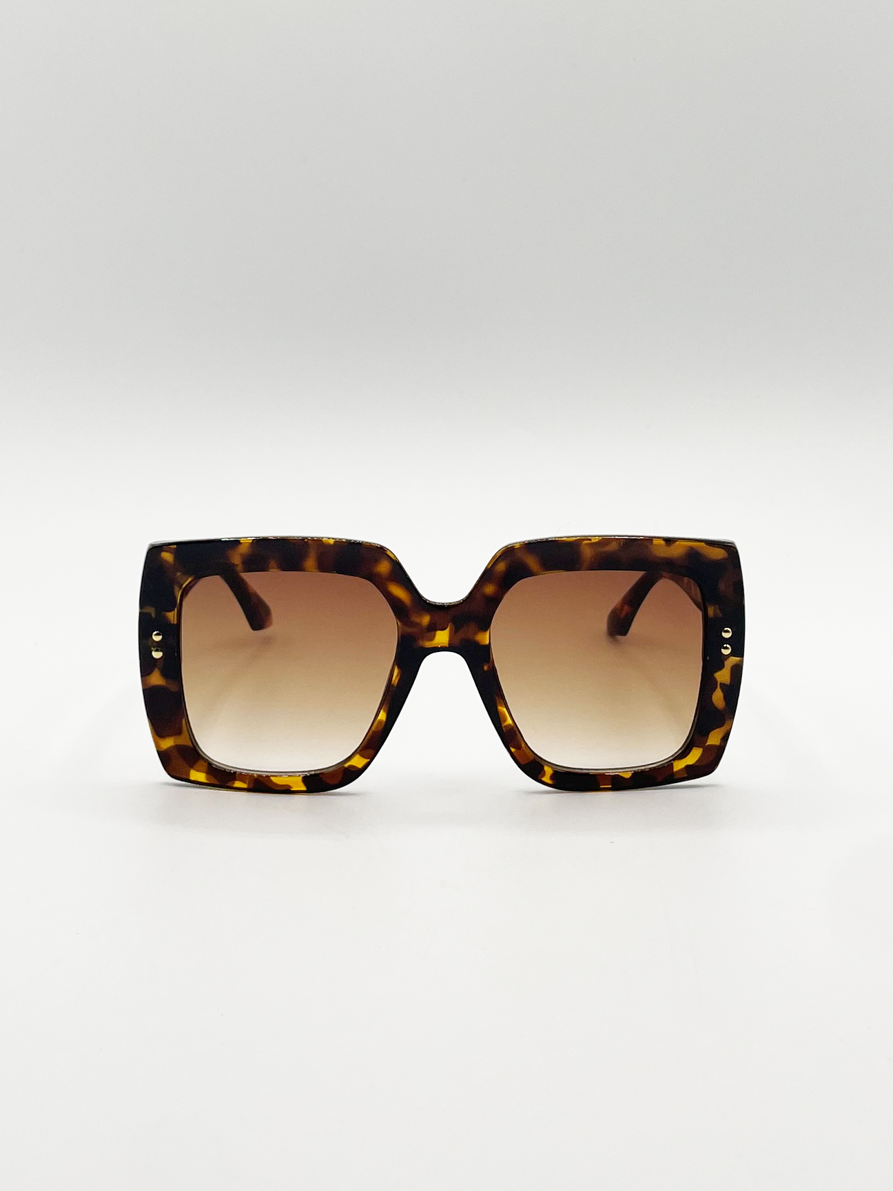 Oversized Square Frame in Brown Tortoiseshell