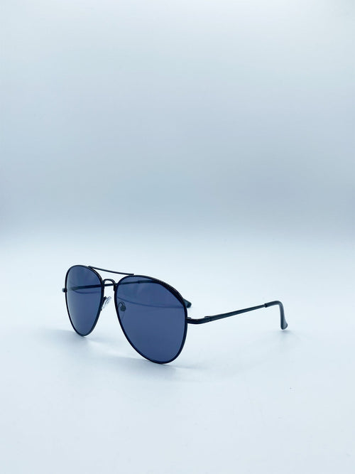 Black Aviator with Black Lenses