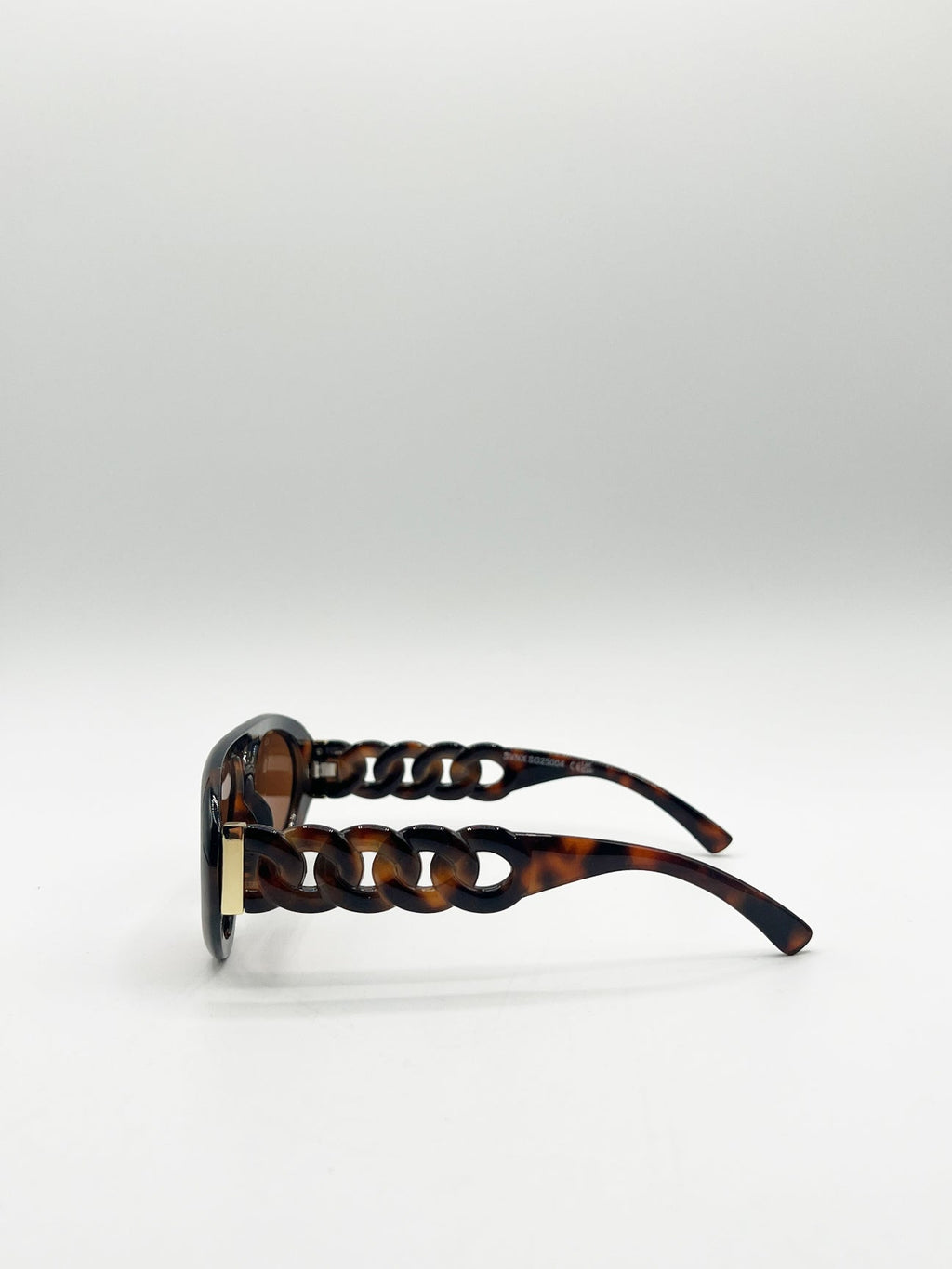 Chunky Aviator Sunglasses in Brown