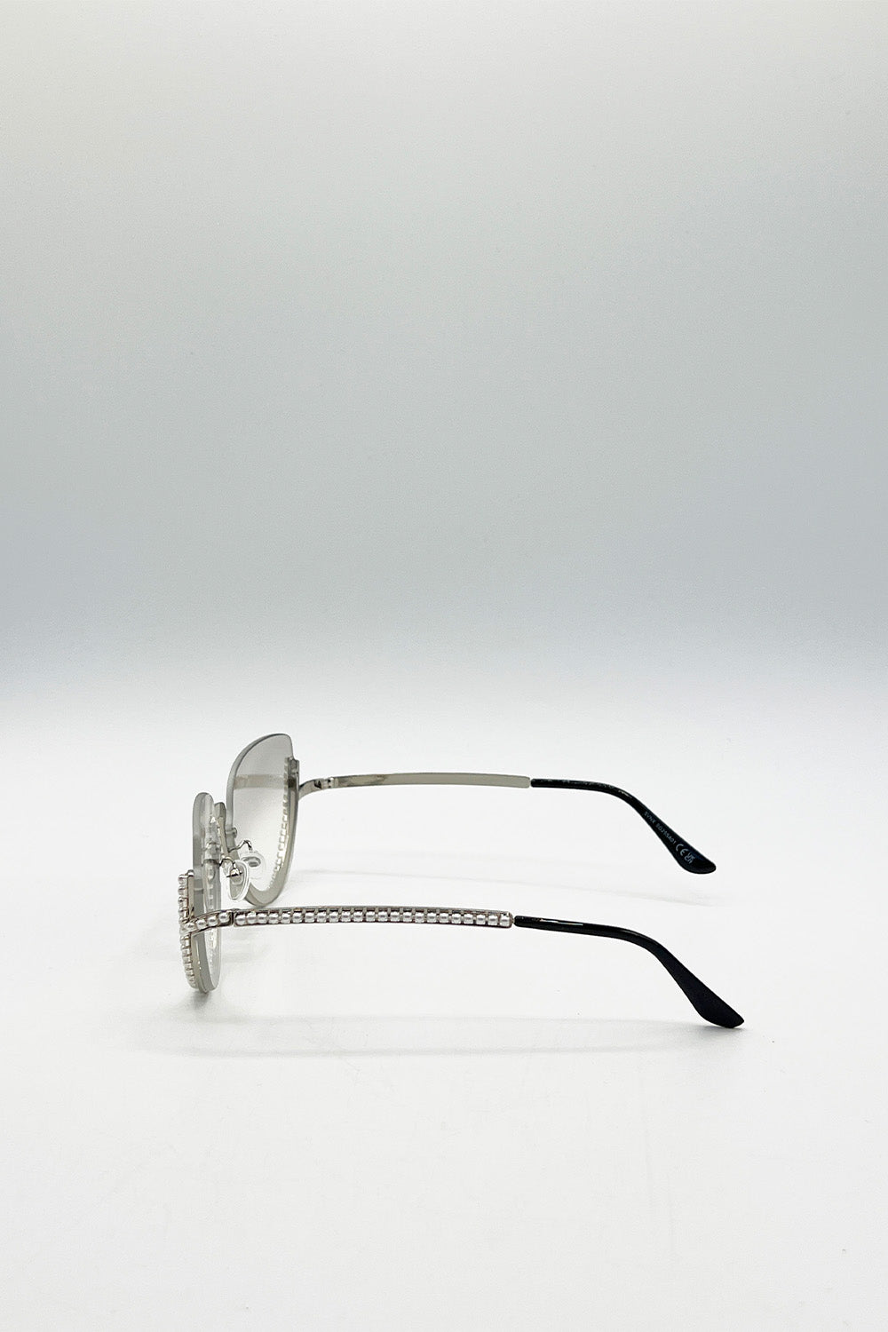 Pearl Sunglasses in Silver Grey