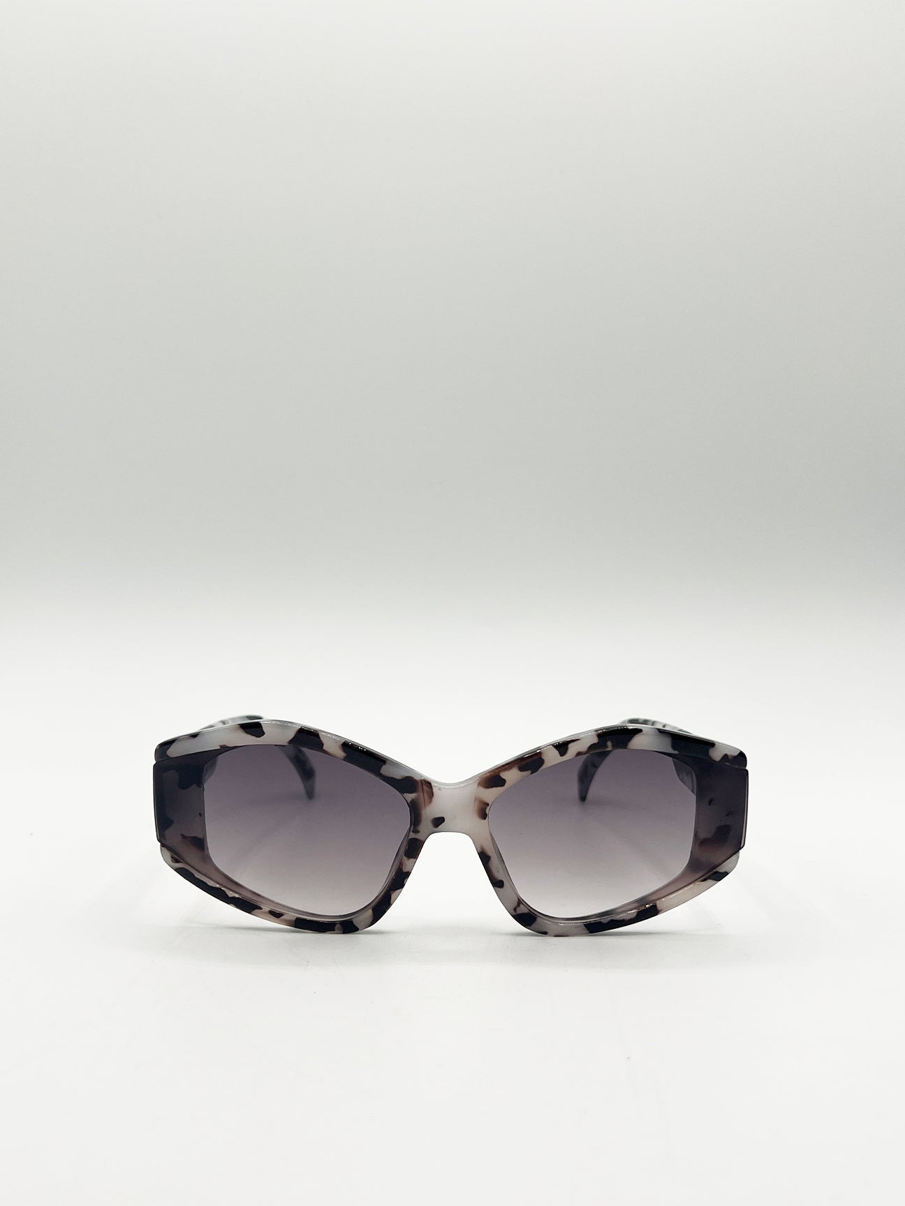Angular Cat-Eye Sunglasses in Multi
