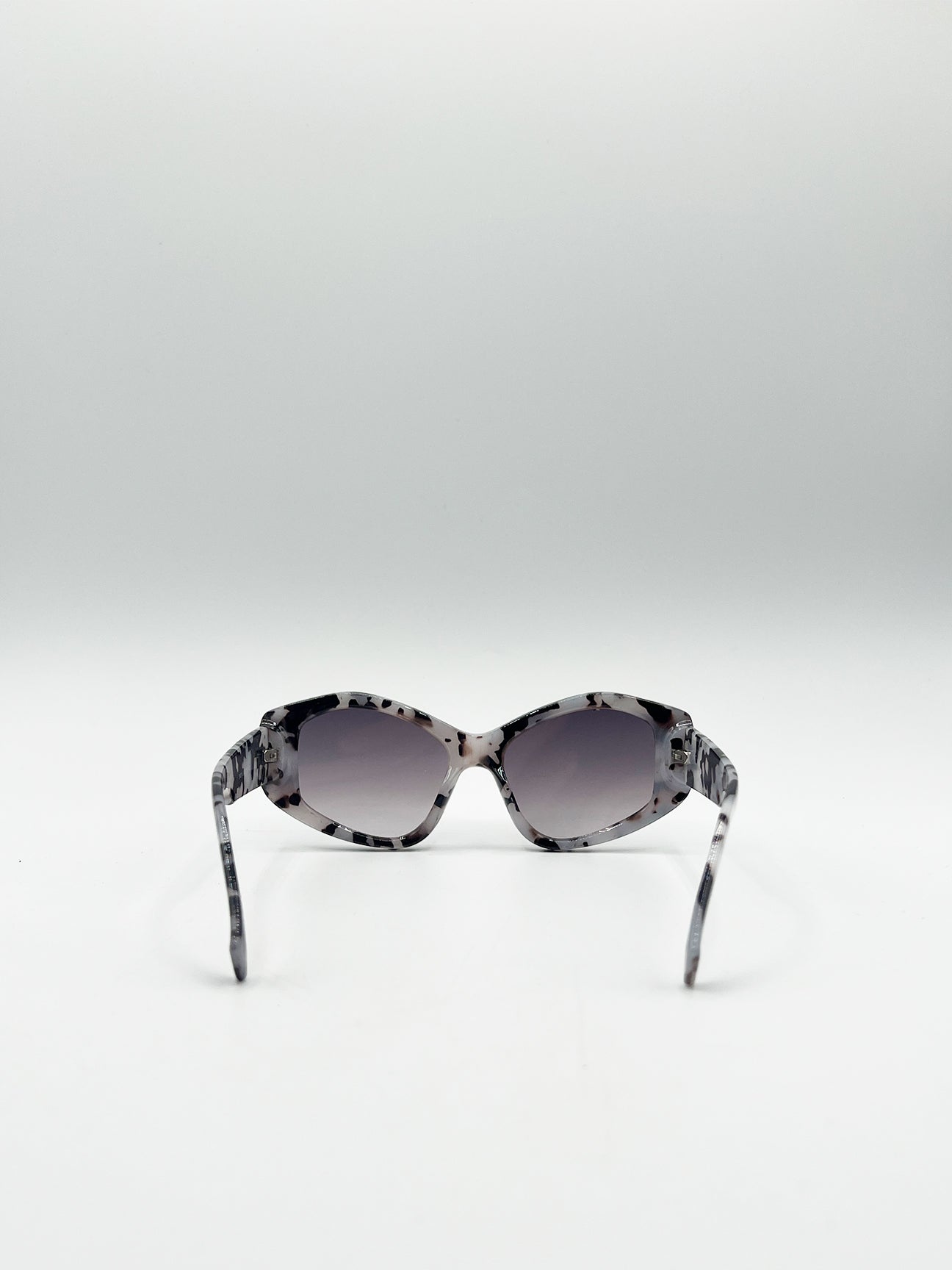 Angular Cat-Eye Sunglasses in Multi