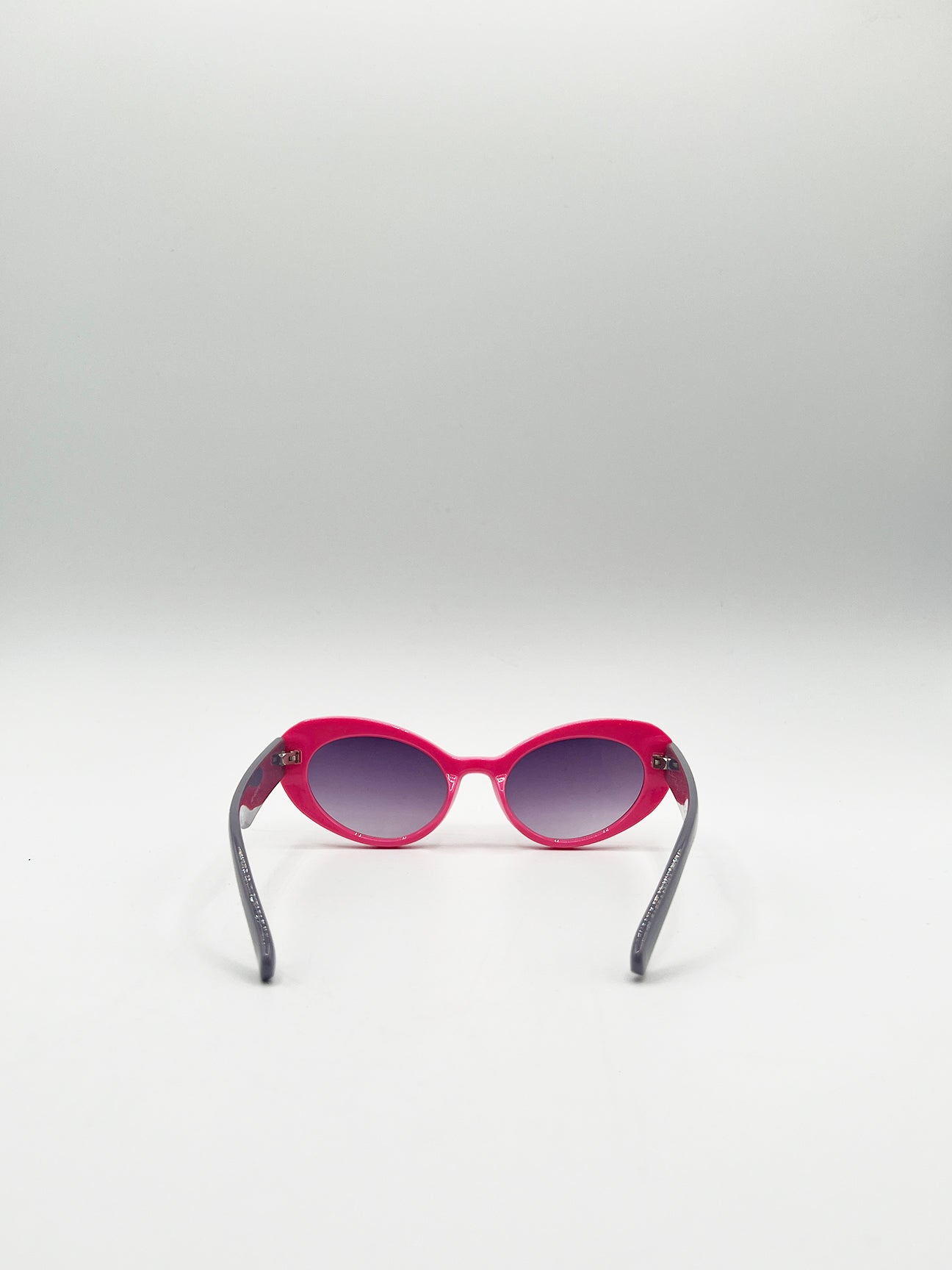 Oval Cat-Eye Sunglasses in Hot Pink