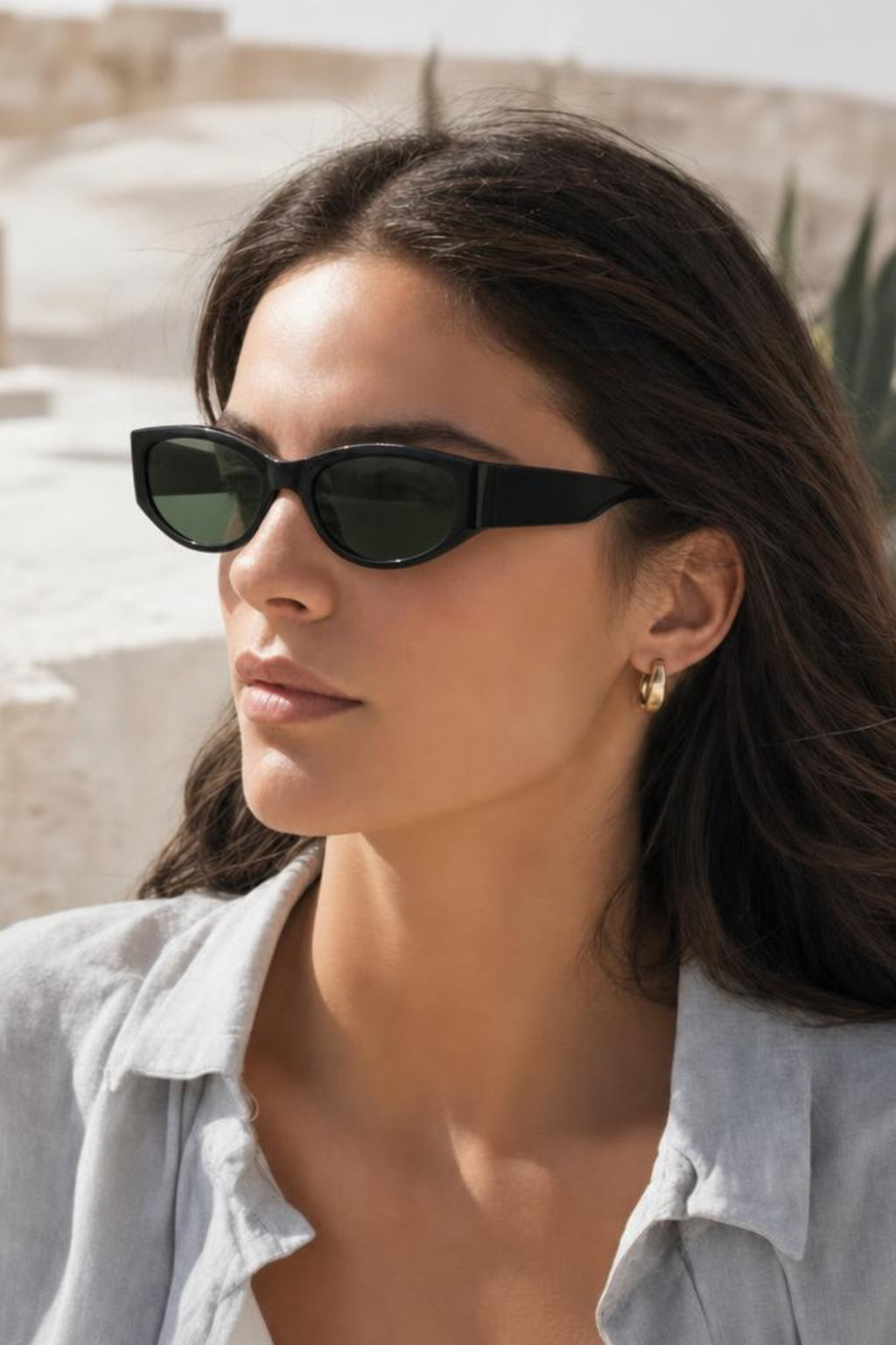 Racer Wrap Around Sunglasses In Black