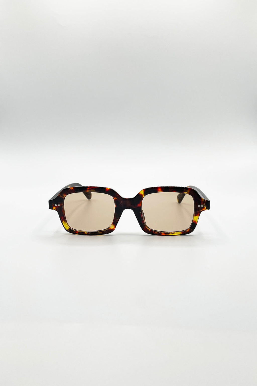 Bold Square Sunglasses In Tortoiseshell