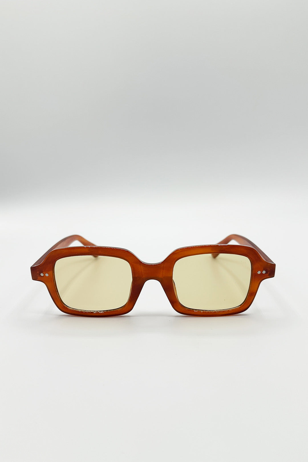 Bold Square Sunglasses In Brown