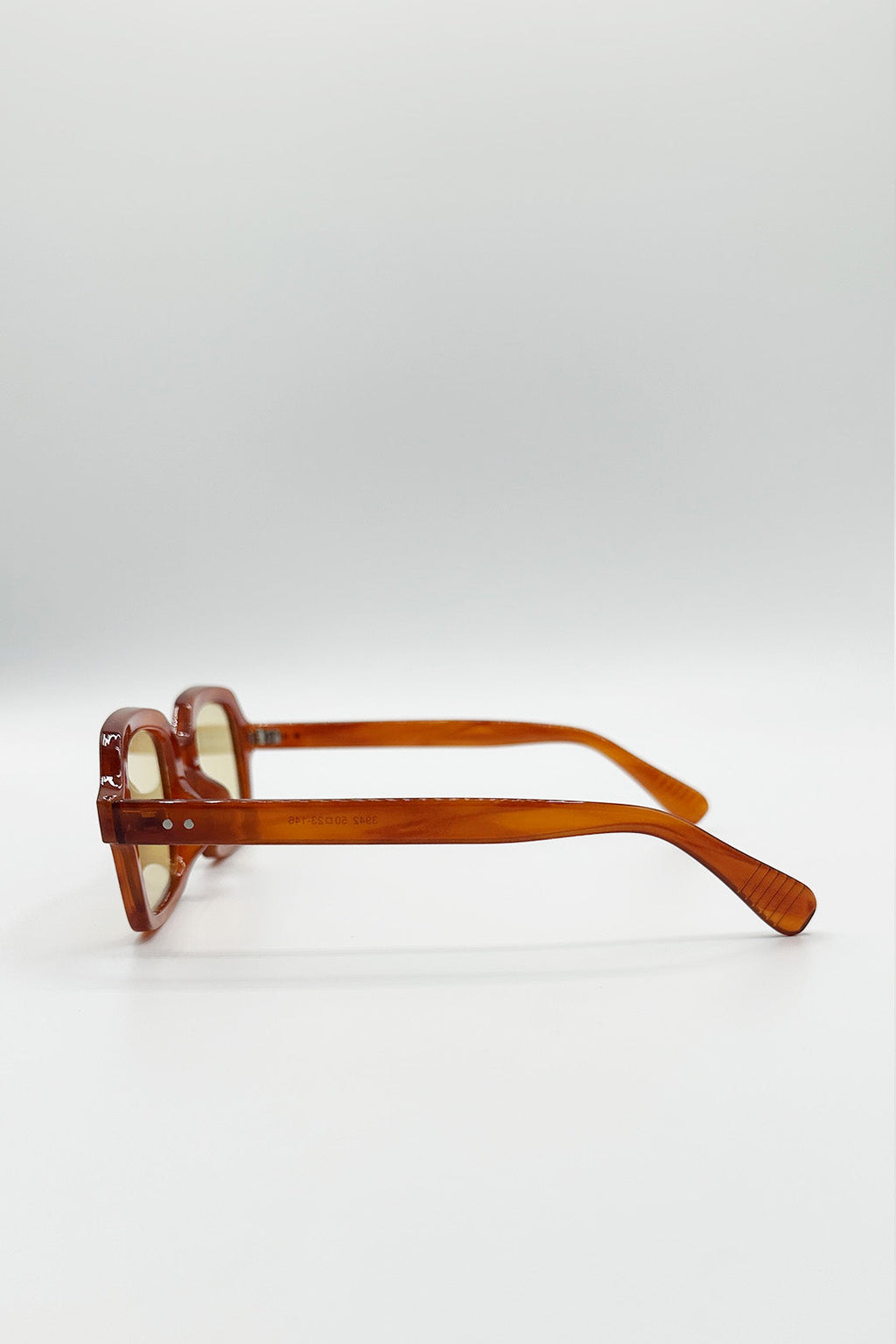 Bold Square Sunglasses In Brown
