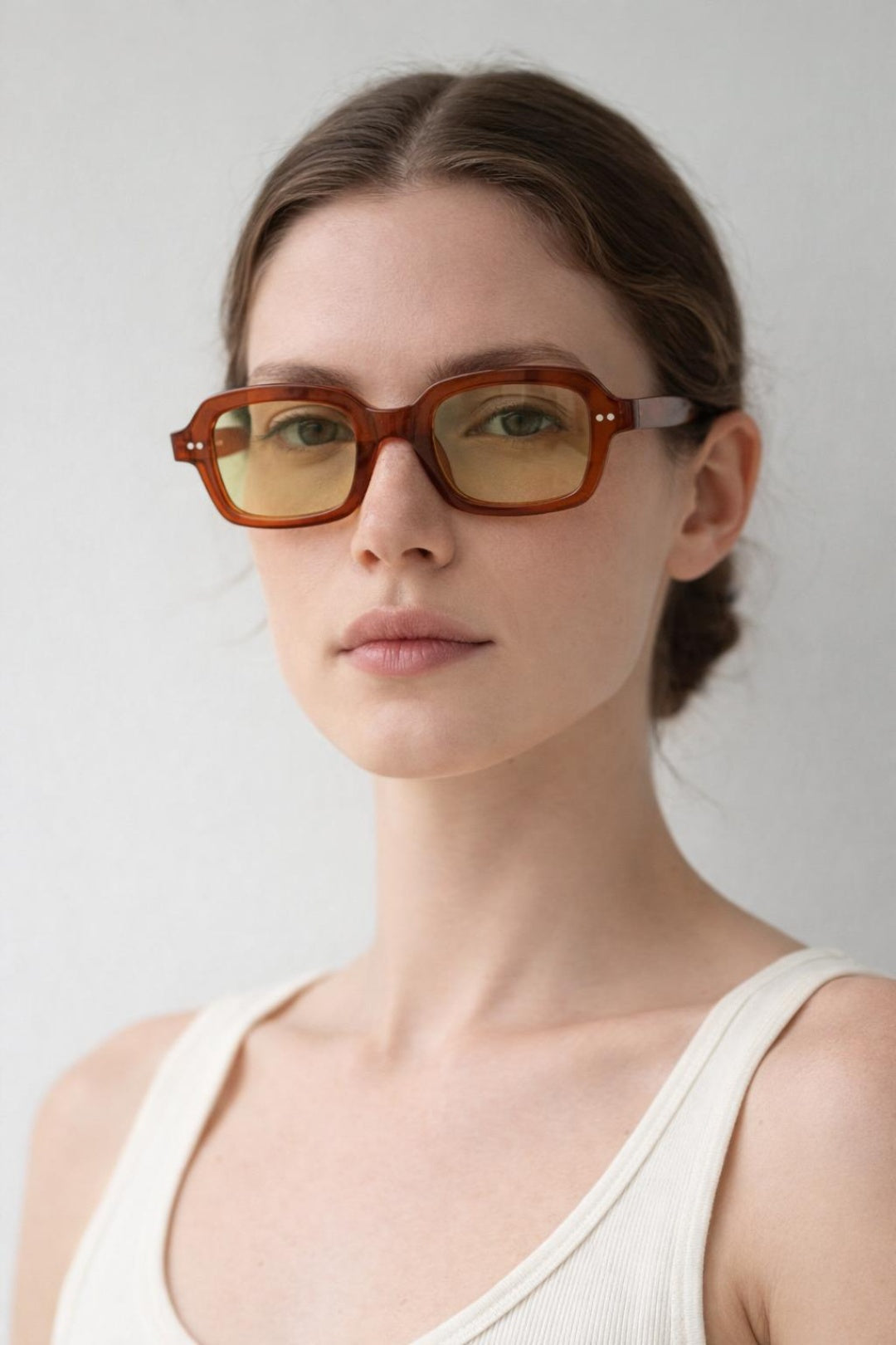 Bold Square Sunglasses In Brown