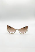 Butterfly Dimante In Brown