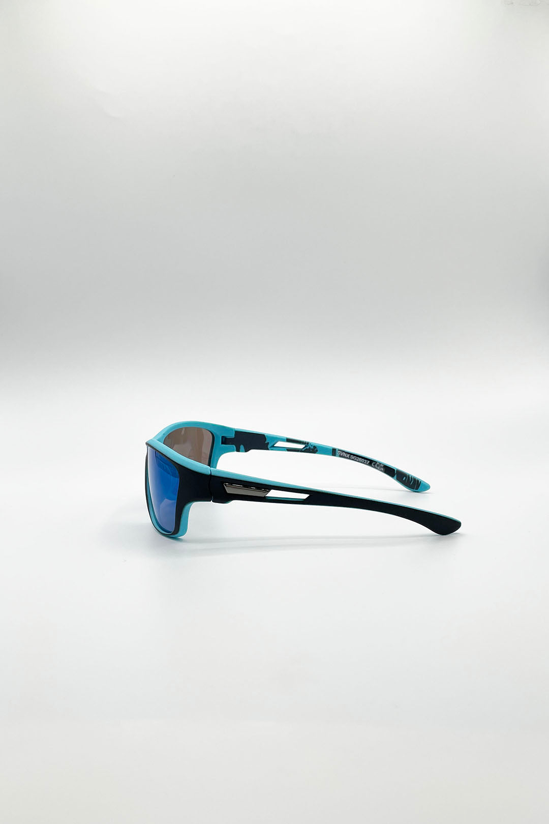 Basic Outdoor Sports Racer Sunglasses In Blue