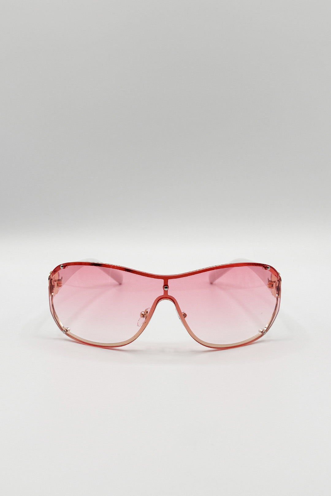 Vintage Rose Wrap Around Sunglasses In Pink