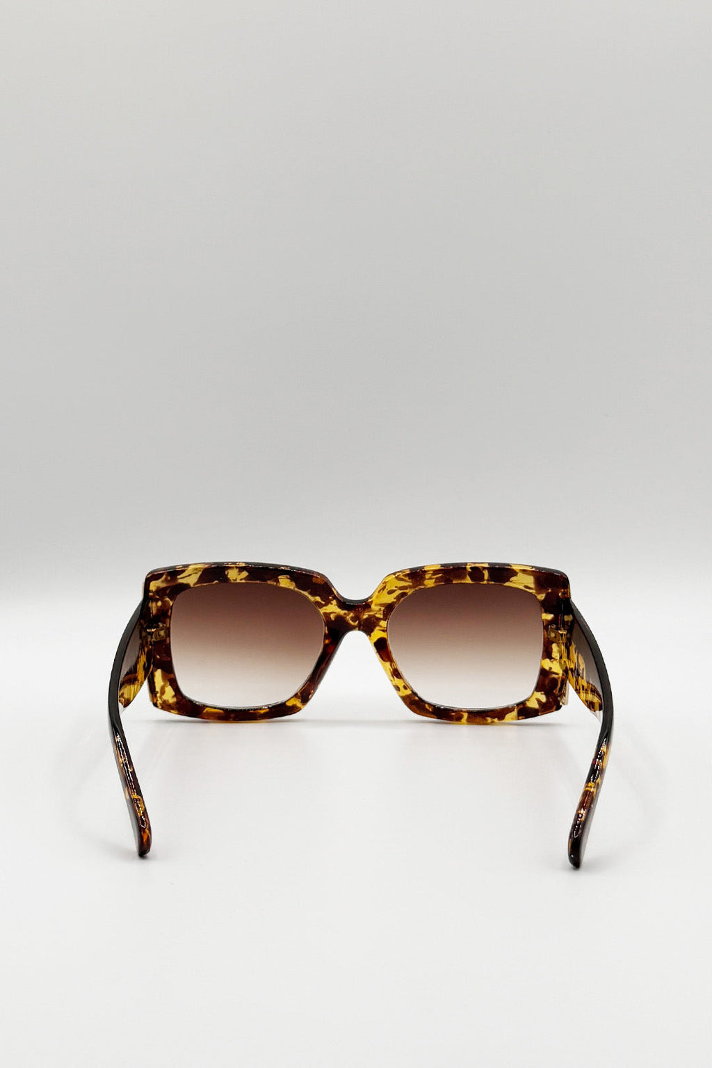 Oversized Square Sunglasses In Tortoiseshell Brown