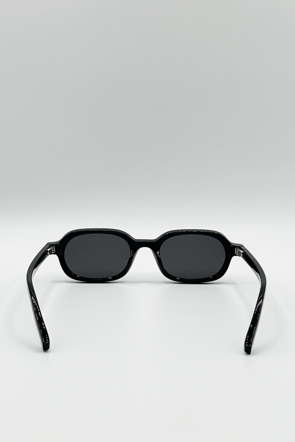 Retro Rounded Square Sunglasses In Black