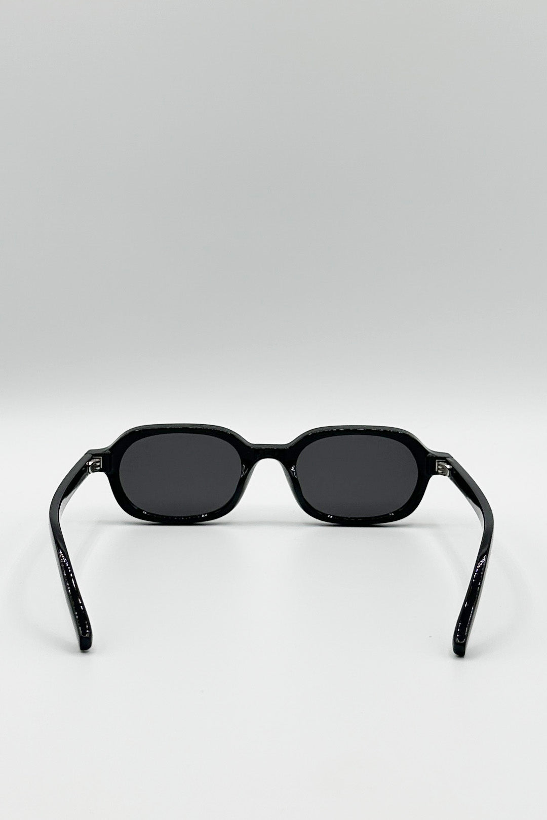 Retro Rounded Square Sunglasses In Black
