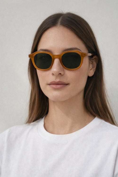Bold Preppy Sunglasses In Brown