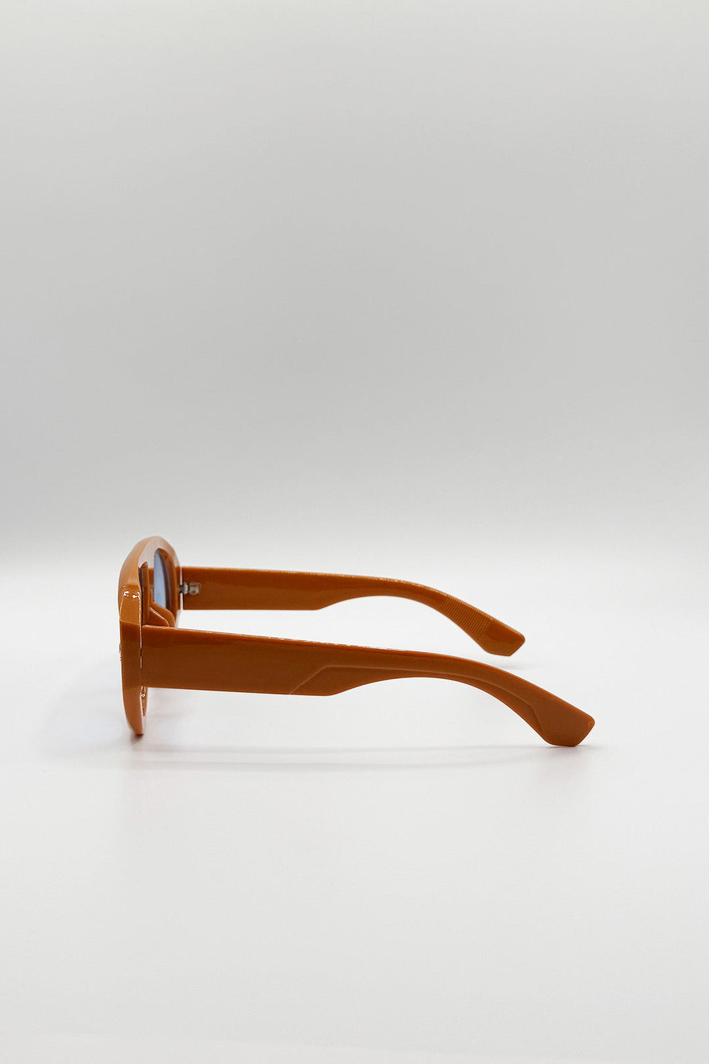 Oversized Bold Aviator Sunglasses in Orange