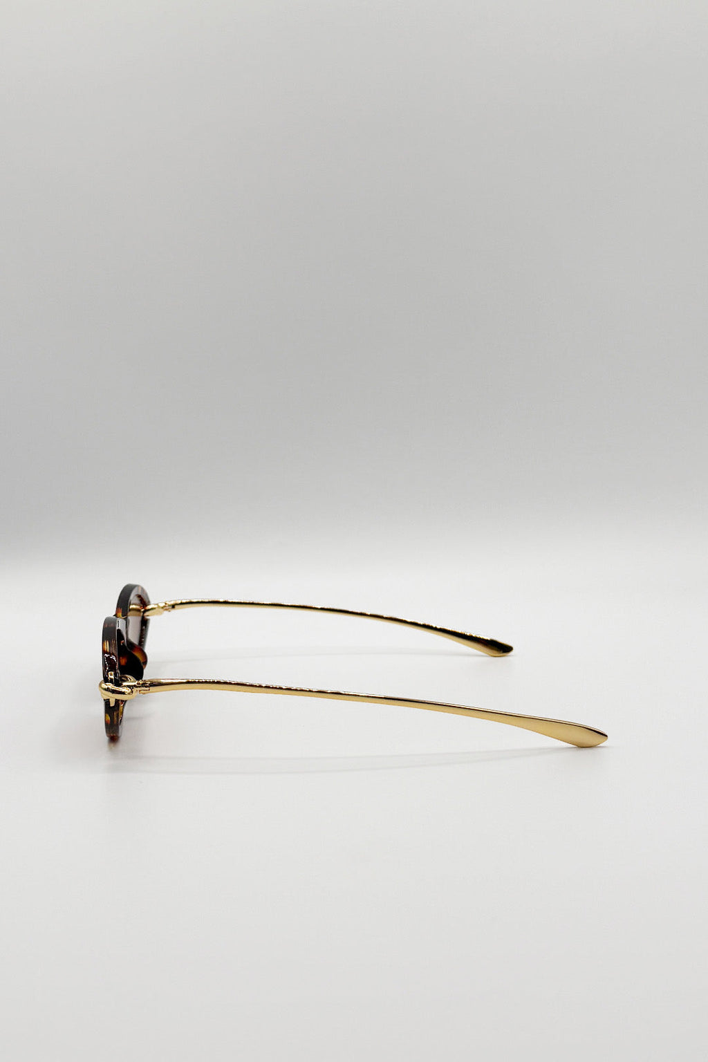 Bold Oval Angular Sunglasses in Tortoiseshell