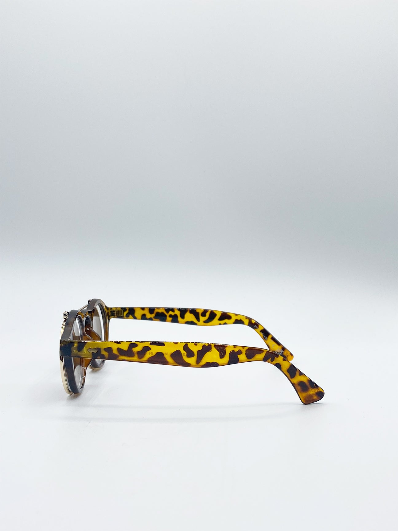 Brown Tortoise Flip Lense Sunglasses