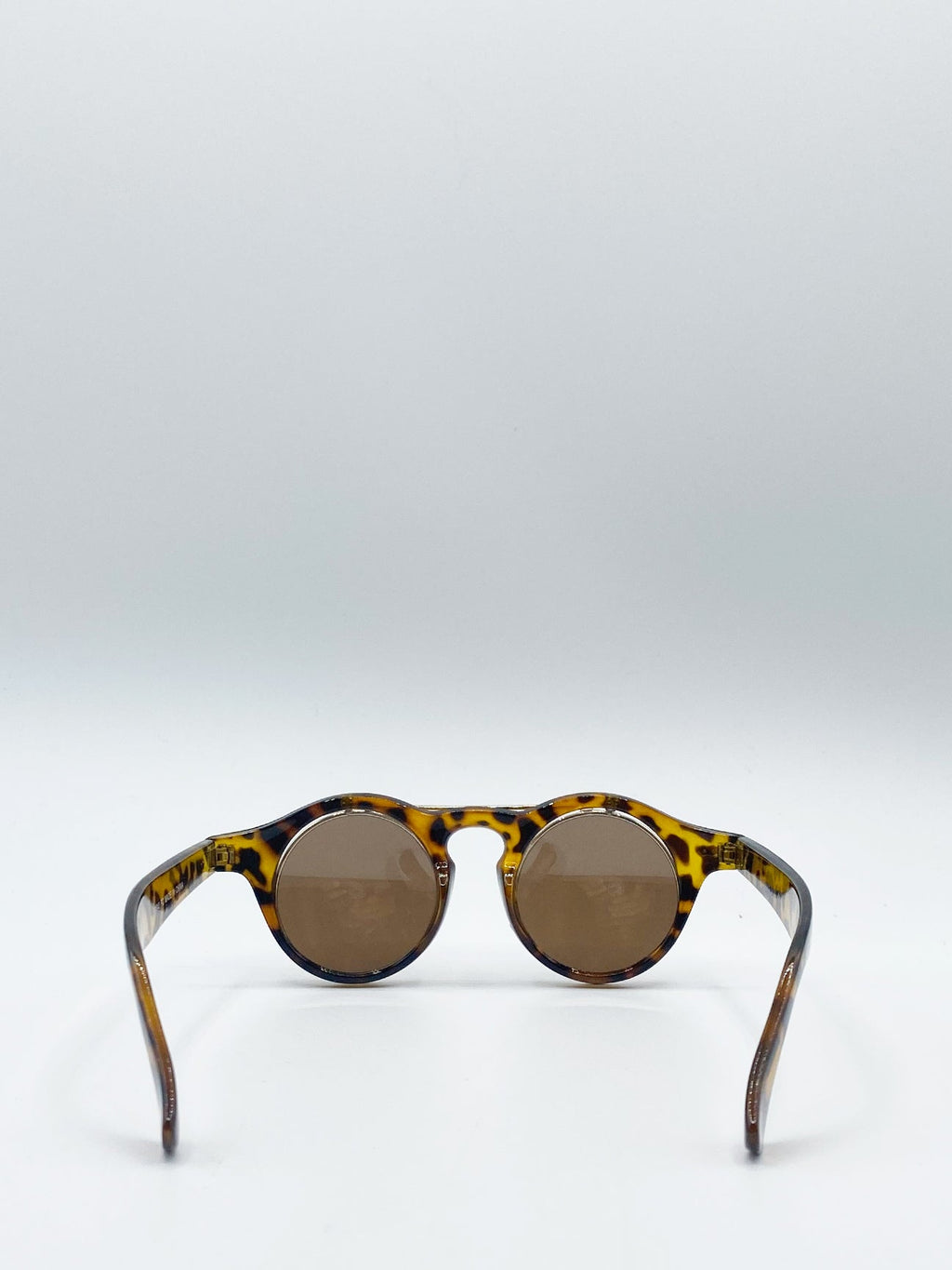 Brown Tortoise Flip Lense Sunglasses