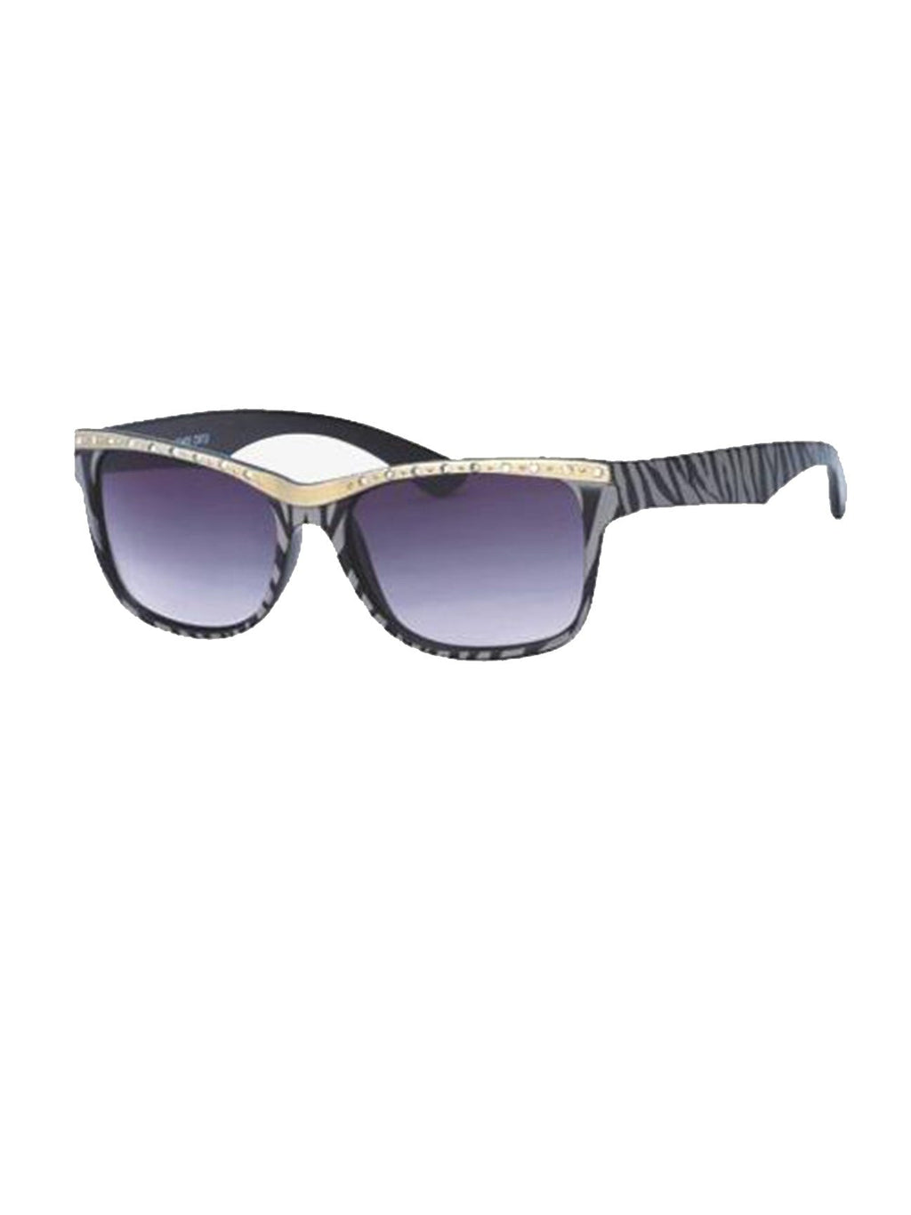Diamante Zebra Wayfarer sunglasses