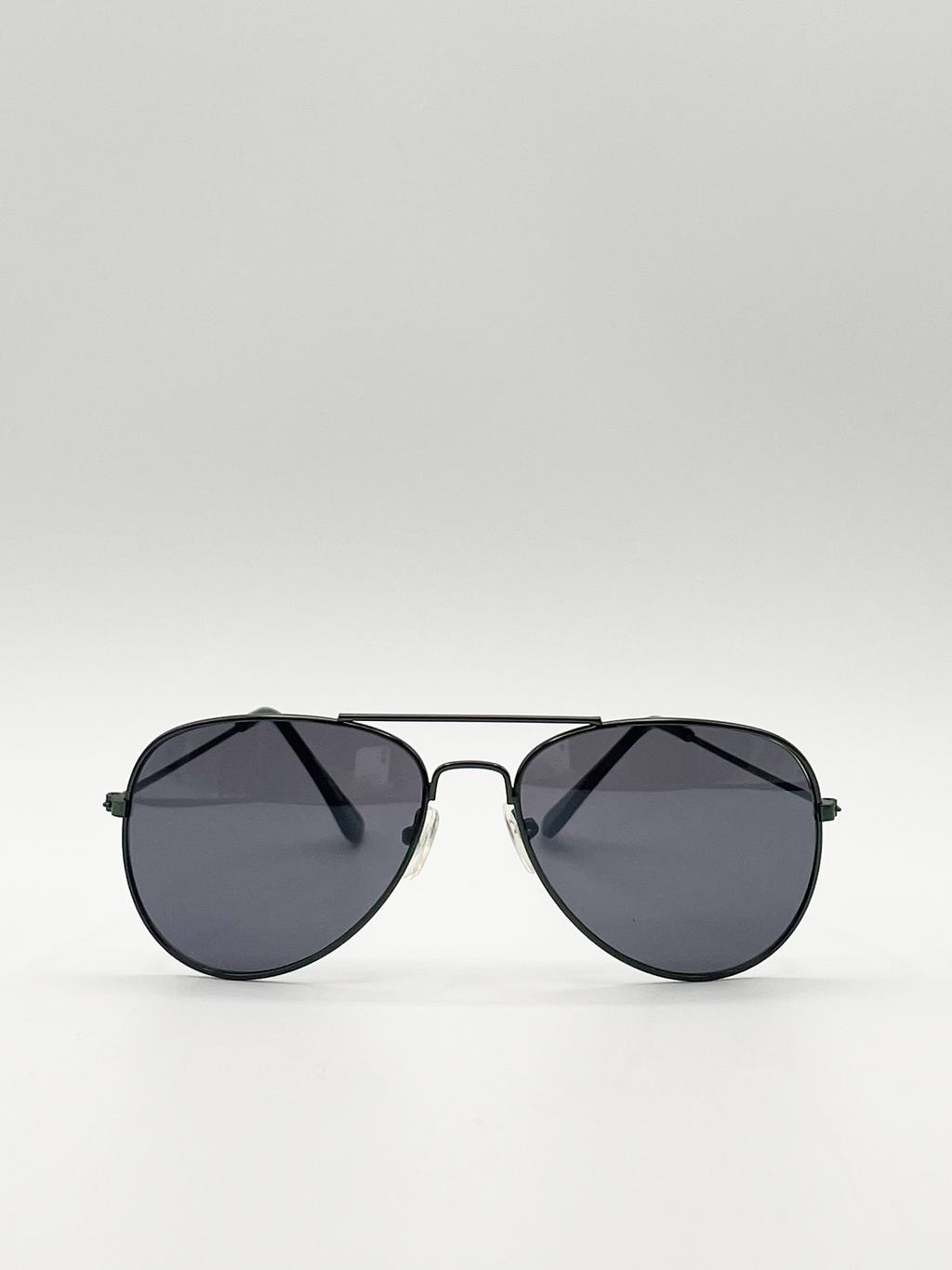 Kids Bottle Green Aviator Style Sunglasses