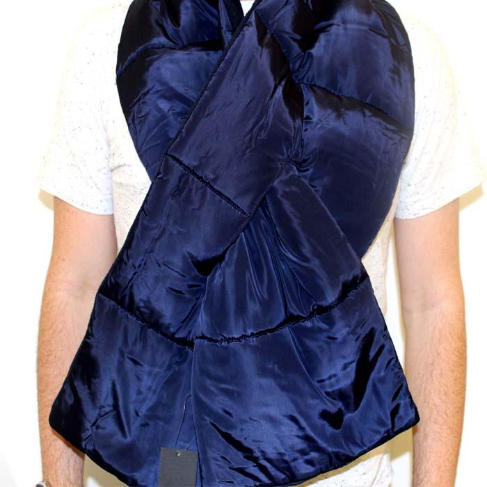 Limited Edition Navy Padded Fleece Scarf - Accent Fashion Accessories