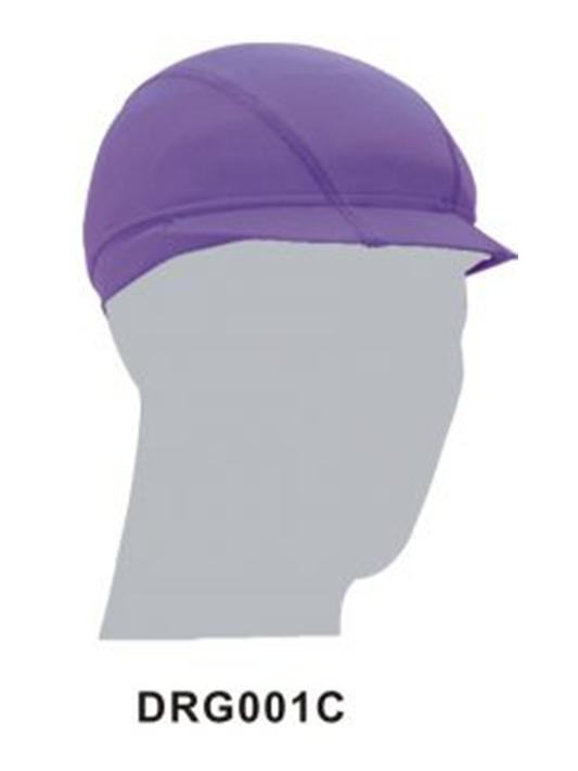 Purple Short Spandex Durag_ Cycling Cap