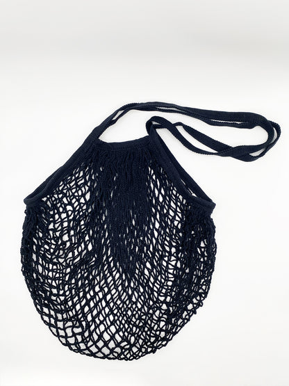 Black Mesh Shopper Bag