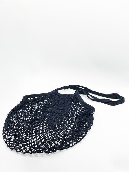 Black Mesh Shopper Bag