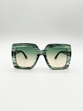 Oversized Square Frame in Multi Print