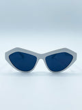 Angular Sunglasses in White