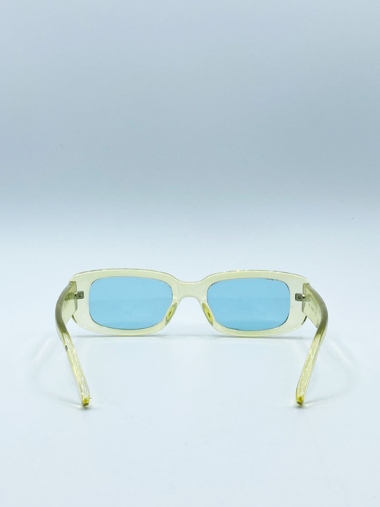 Oval Sunglasses in Translucent Green