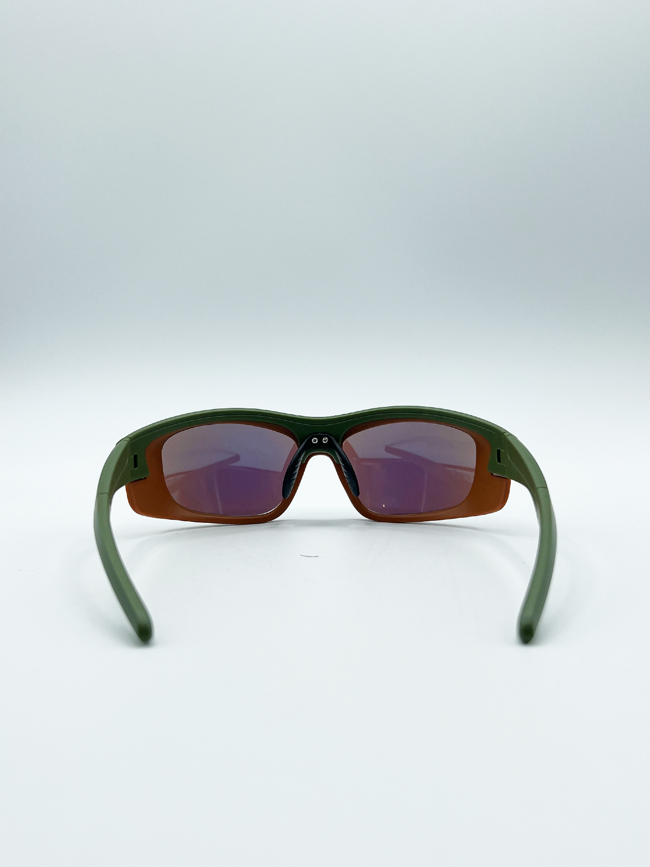 Cycling Style Glasses in Multi with Mirrored lens