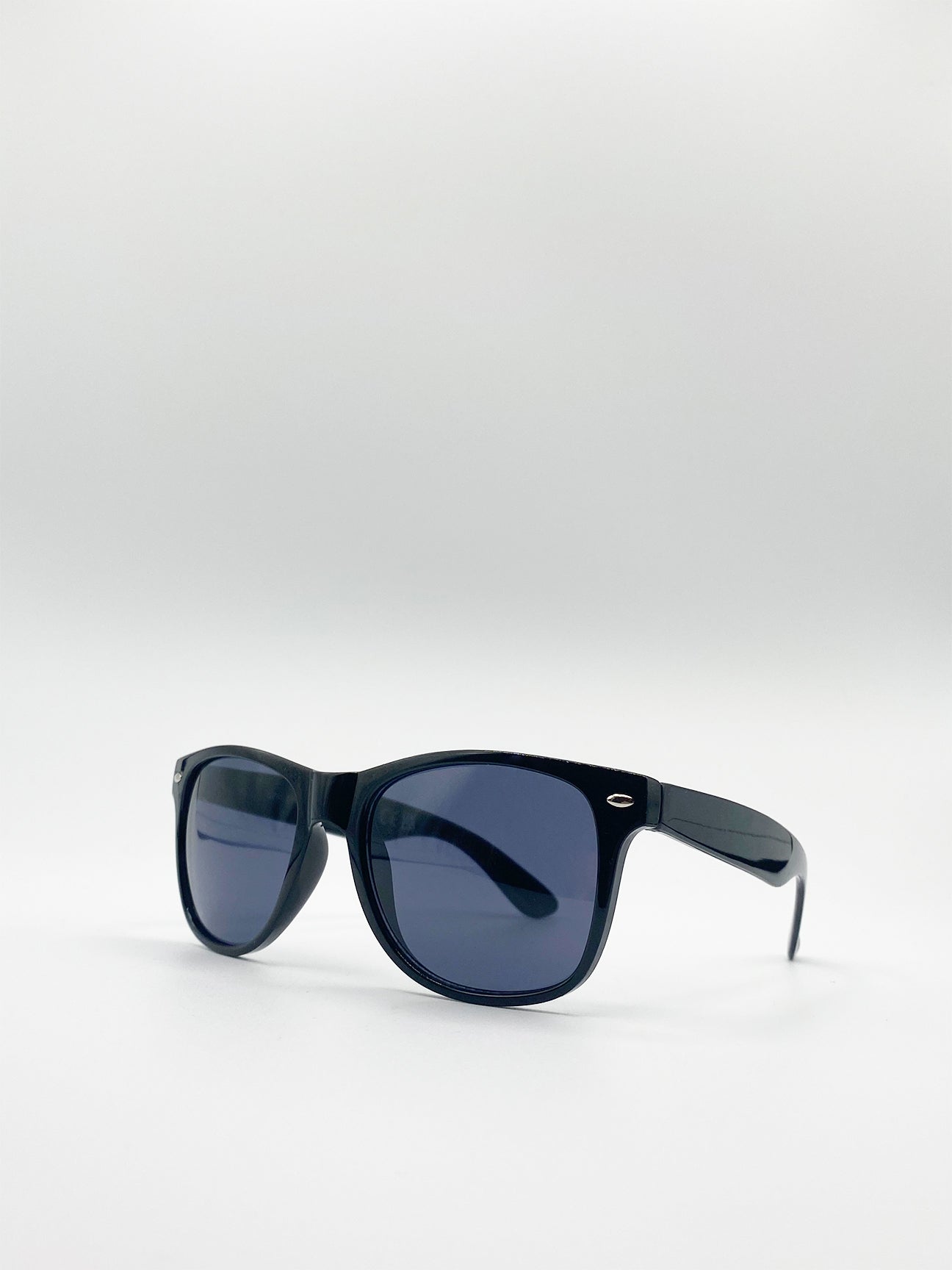 Classic Wayfarer Sunglasses In Black