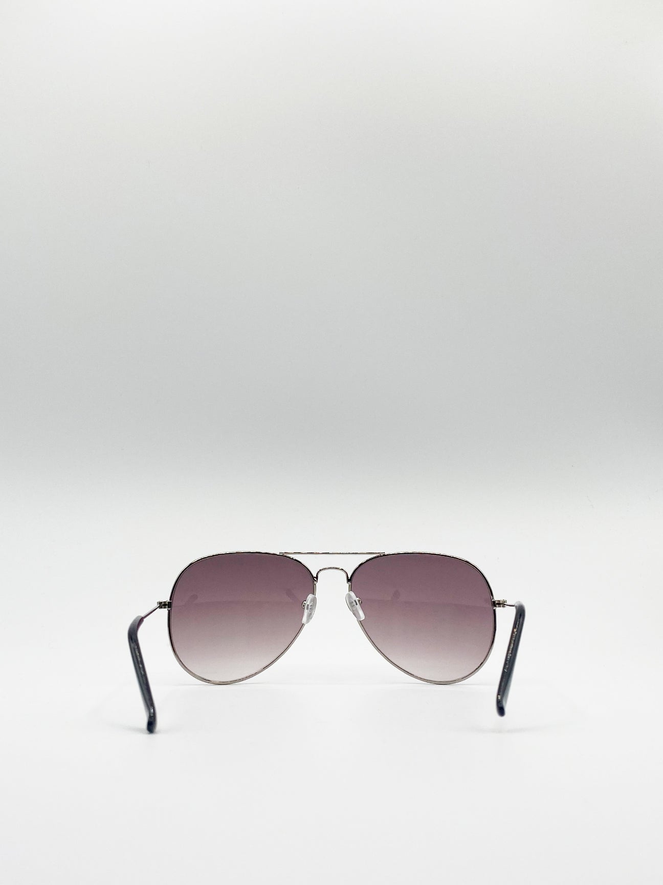 Classic Aviator Sunglasses In Silver