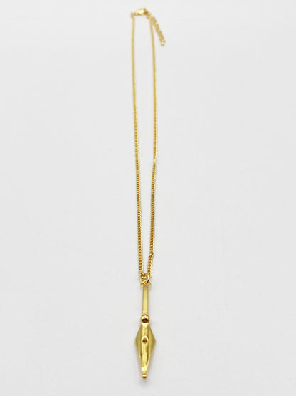 Gold Plated Dagger Pendant